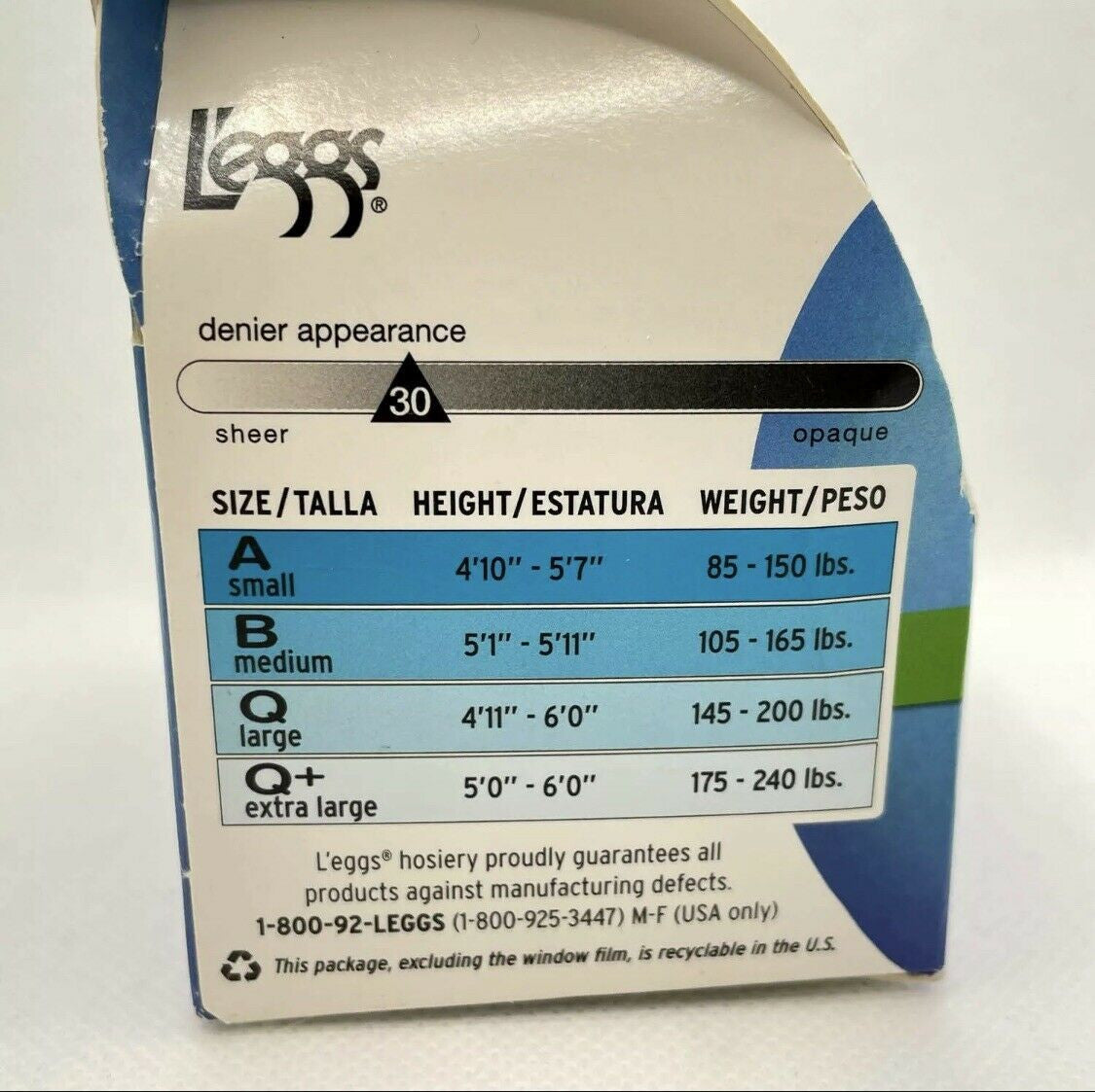 L'eggs Sheer Energy Sz Q Medium Support Leg Control Top Pantyhose JET BLACK 65609