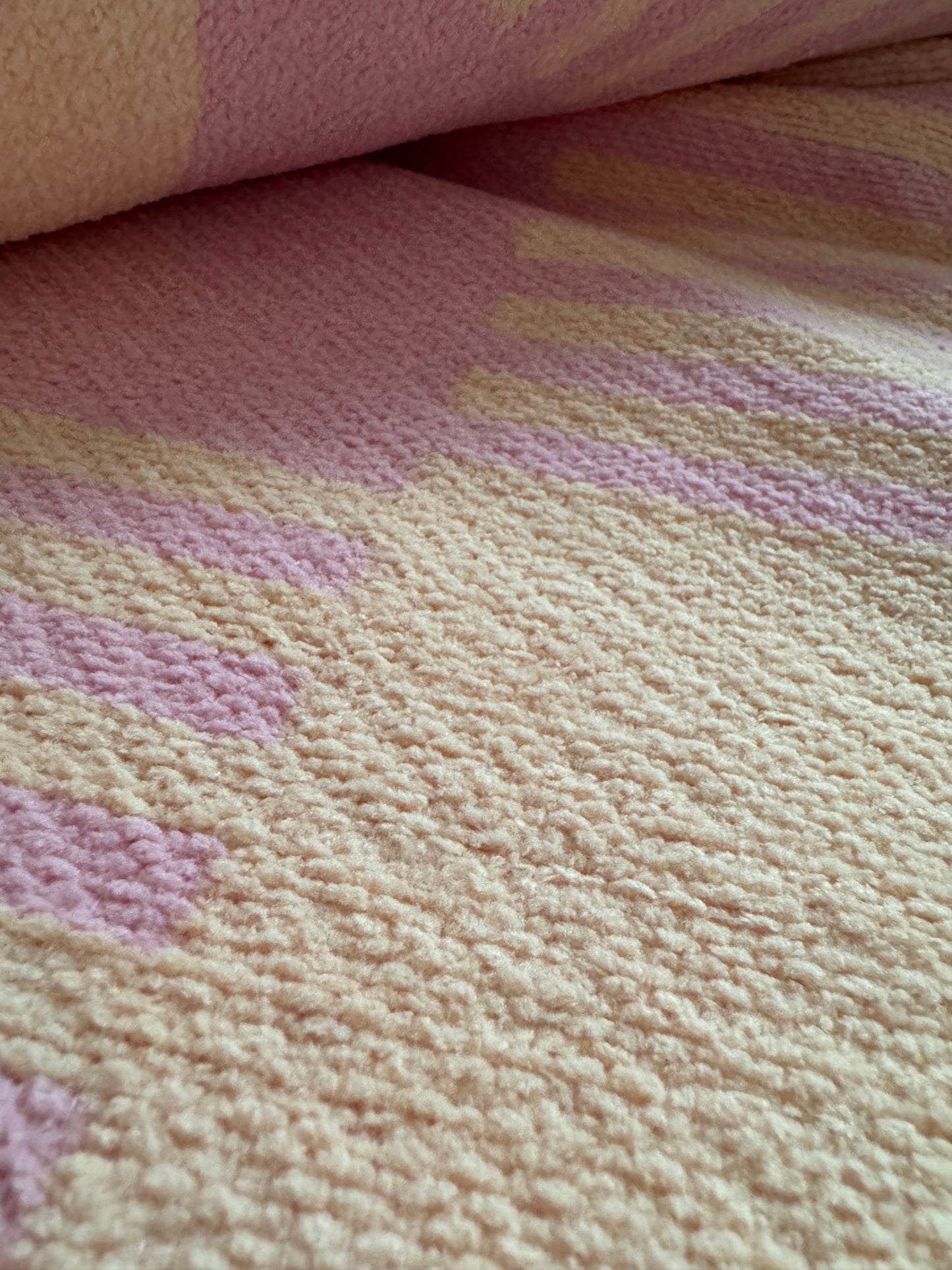 Throw Home Pink Peach Colorblock 50x60