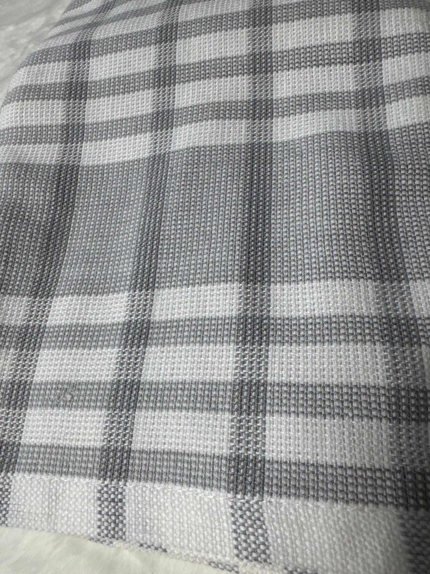 Set of 4 Kitchen Towels | 100% Cotton, Durable & Absorbent | 18" x 28" grey white