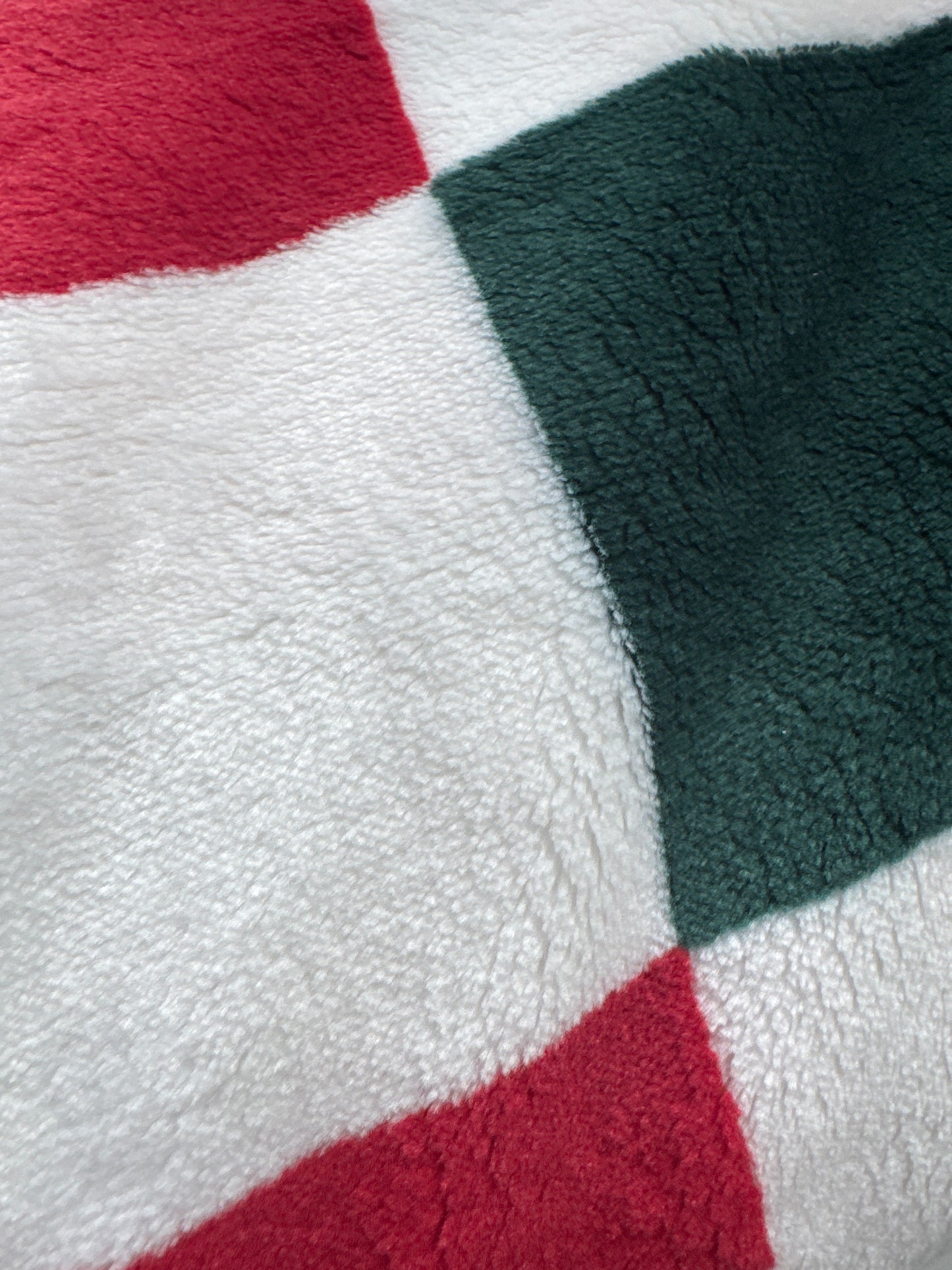 Throw Blanket Oversized Plush Checkered Two-Tone Design, 50” x 70”