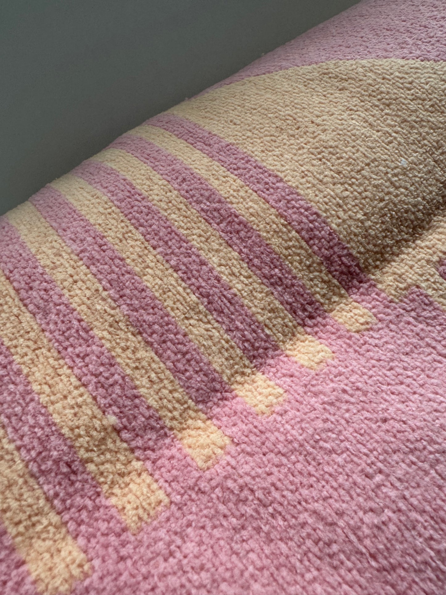 Throw Home Pink Peach Colorblock 50x60
