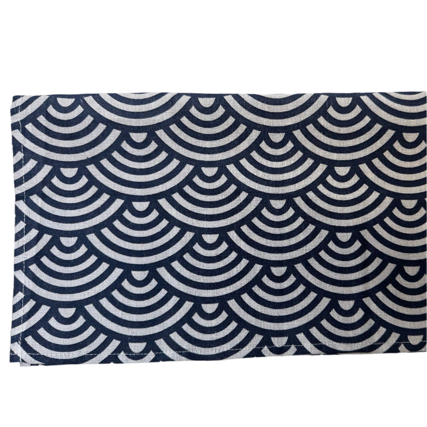 Napkins Japanese 16" x 16" 4 pcs Navy Blue/White Shell