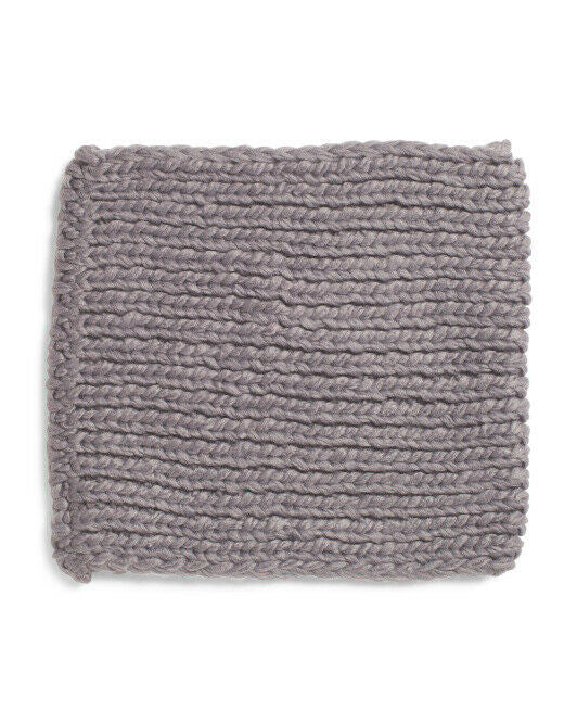 Chunky cable Knit Neck Gator GRAY COLOR SKEA one size