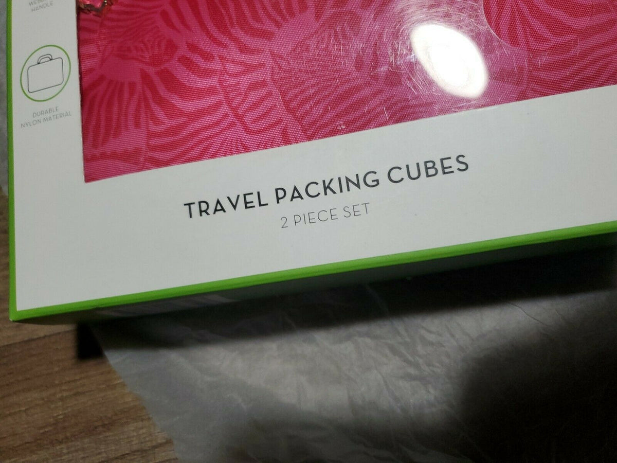 WONDER LIMITED TRAVEL PACKING CUBES  PINK  2 Piece Set