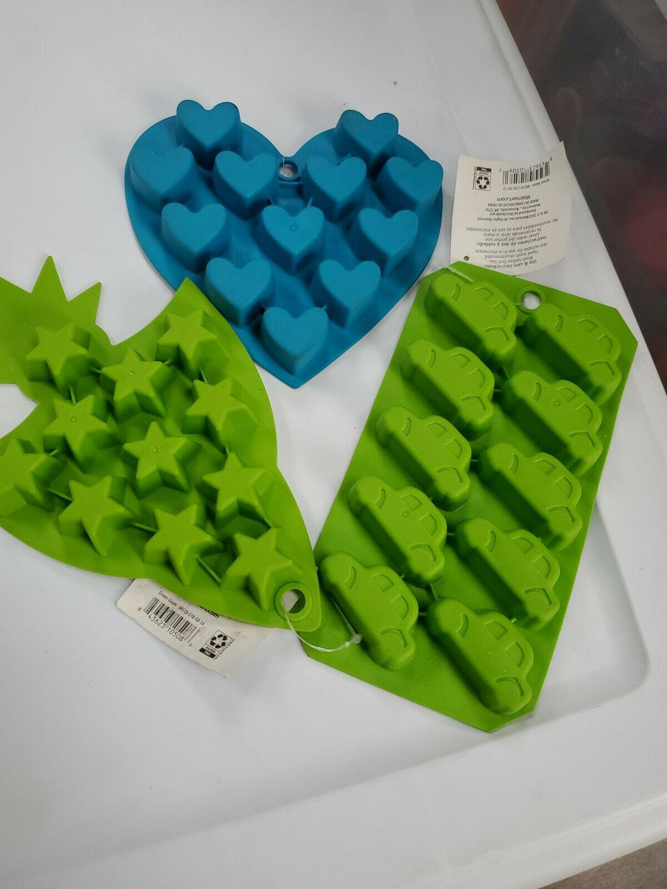 Silicone Mold Car Heart Star Shape candy Ice cube Trays Chocolate Treats lot (3)