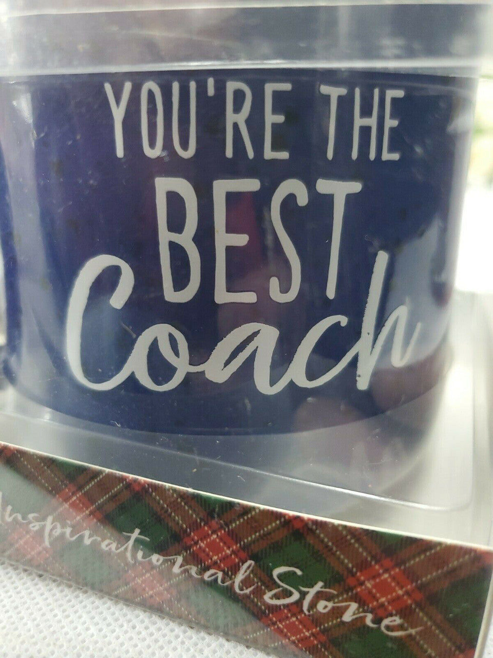 Lighthouse  gift set Ceramic mug decorating stone  YOU'RE THE BEST COACH