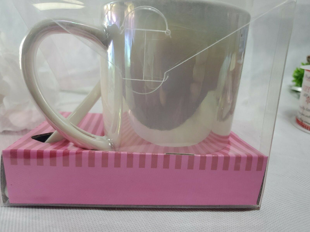 Love Ceramic Mug with Spoon Coffee Tea & Hot Chocolate 16oz Dishwasher safe