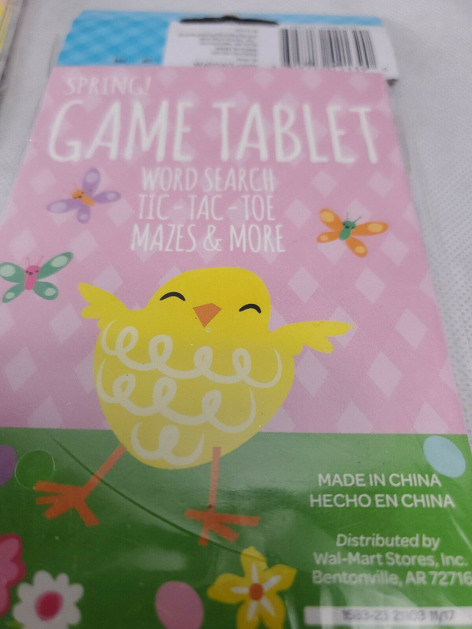 Easter Game Tablets &Mini Buttons Gifts Party Goodies LOT 4 packages