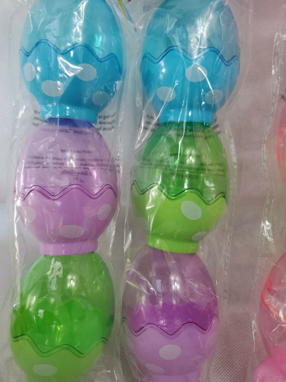 Easter Plastic Eggs Mix Fillable Easter Fun Eggs! Bunny Lot Of 4 packages