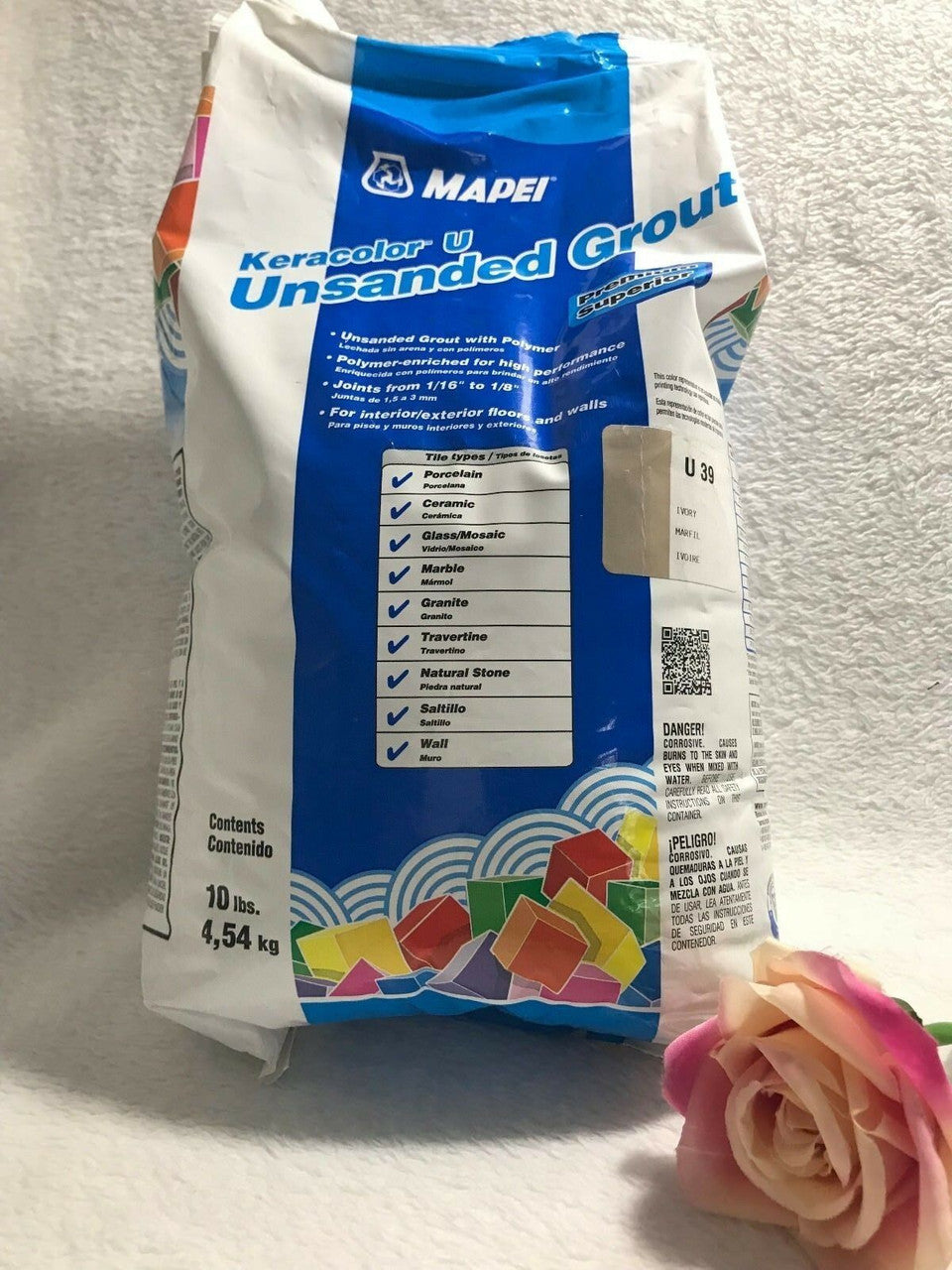 Mapei Keracolor U 10lb Bag Unsanded Grout - IVORY 10 lbs