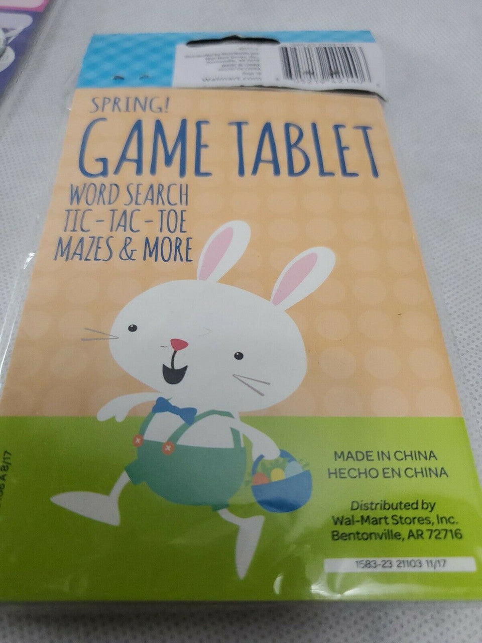 Easter Game Tablets &Mini Buttons Gifts Party Goodies LOT 4 packages