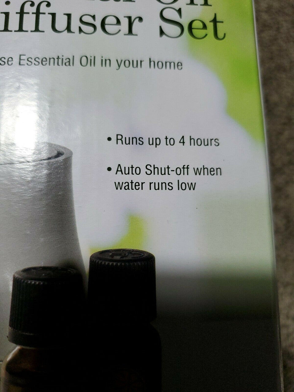 Scentsationals Essential Oil Diffuser Set With Lemon & Sweet Orange Oil