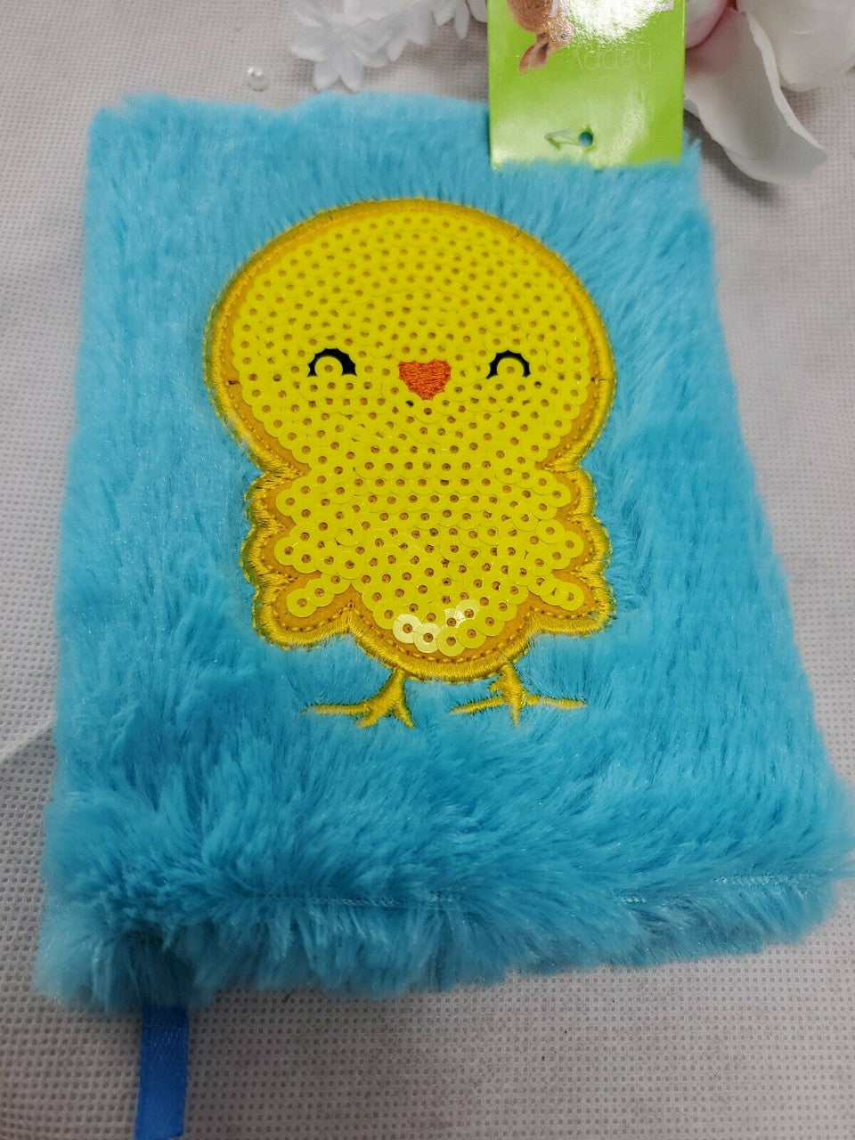 HAPPY GO FLUFFY Fur Puffy Chic Journal Kids Notebook Diary 6” Blue