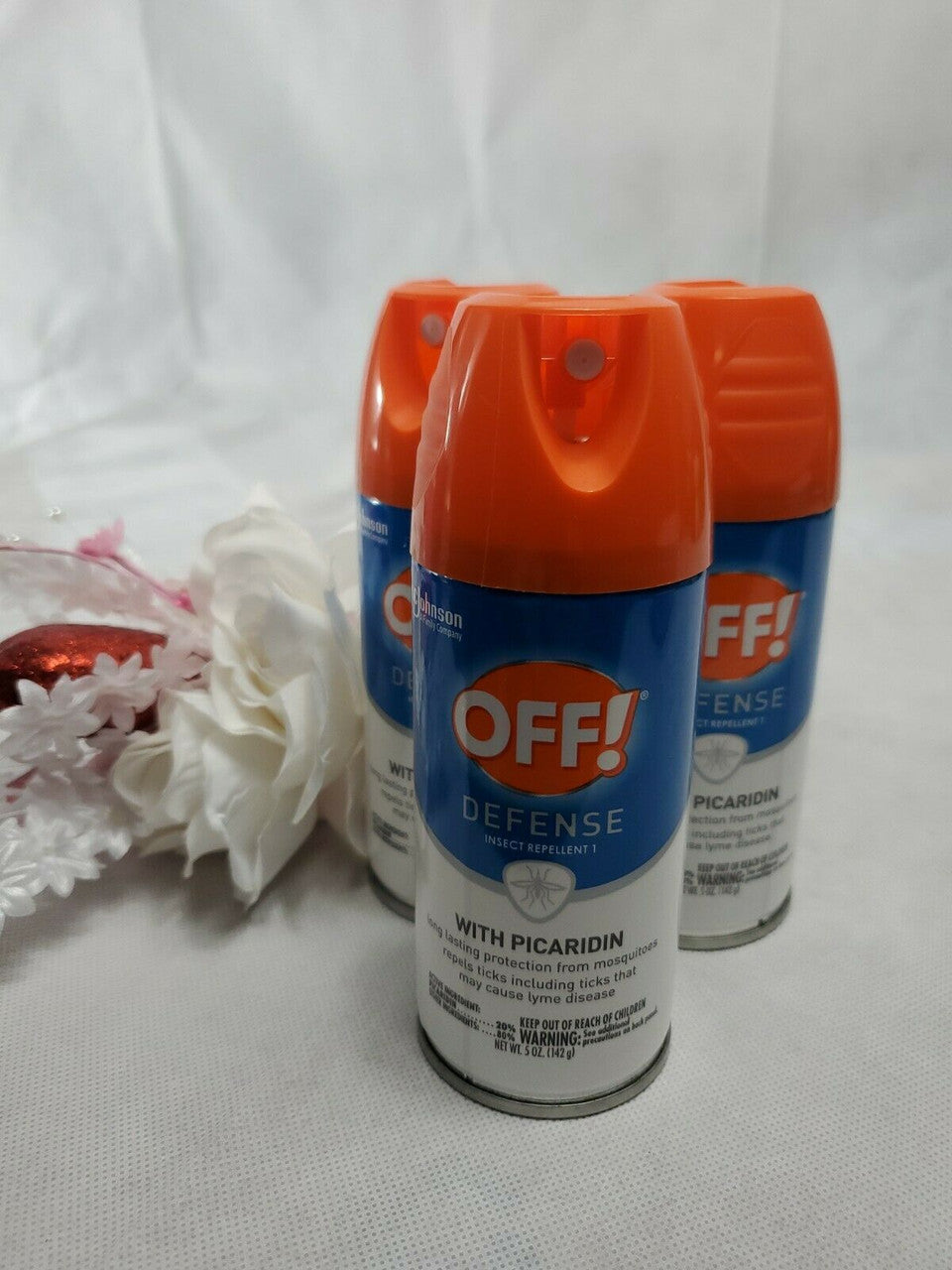 Lot of 3 OFF Defense Insect Repellent 1 with picaridin 5oz cans