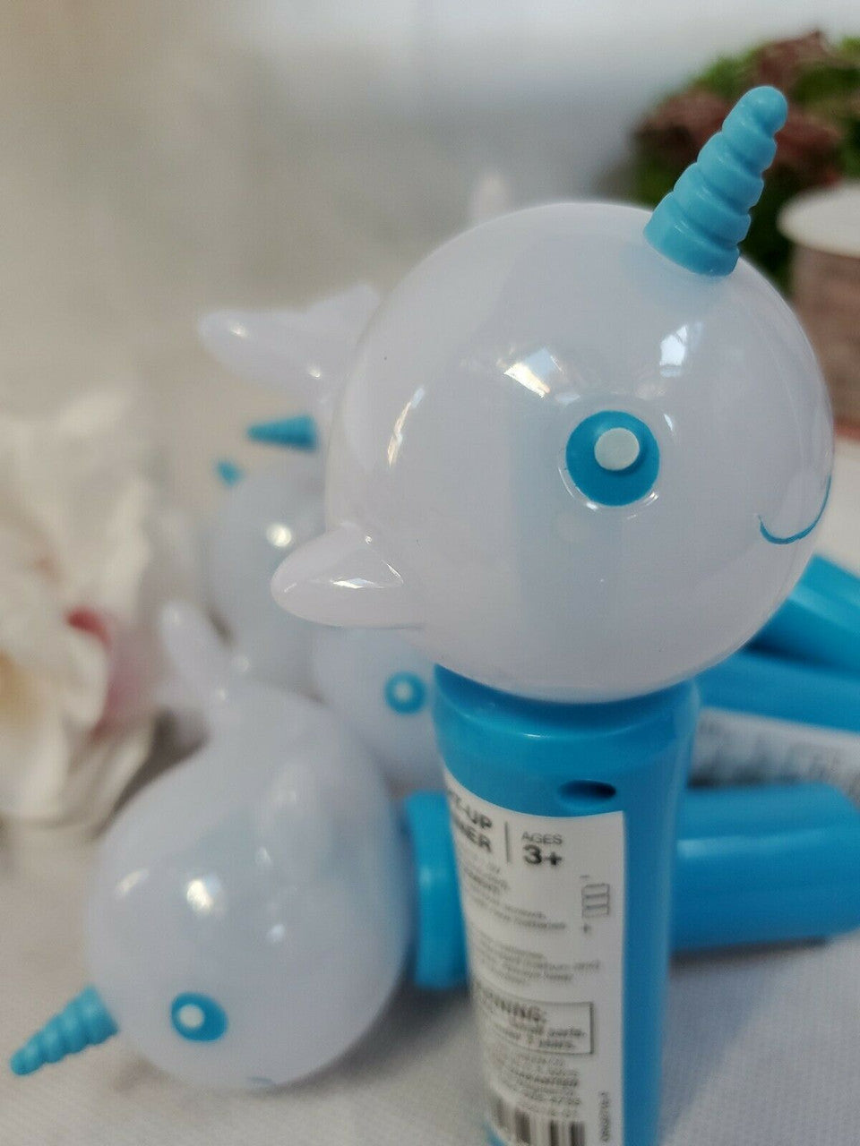 CoolLite Light Up Spinner Toy Unicorn Wale Battery OP Hand Held 3+ Lot of 6