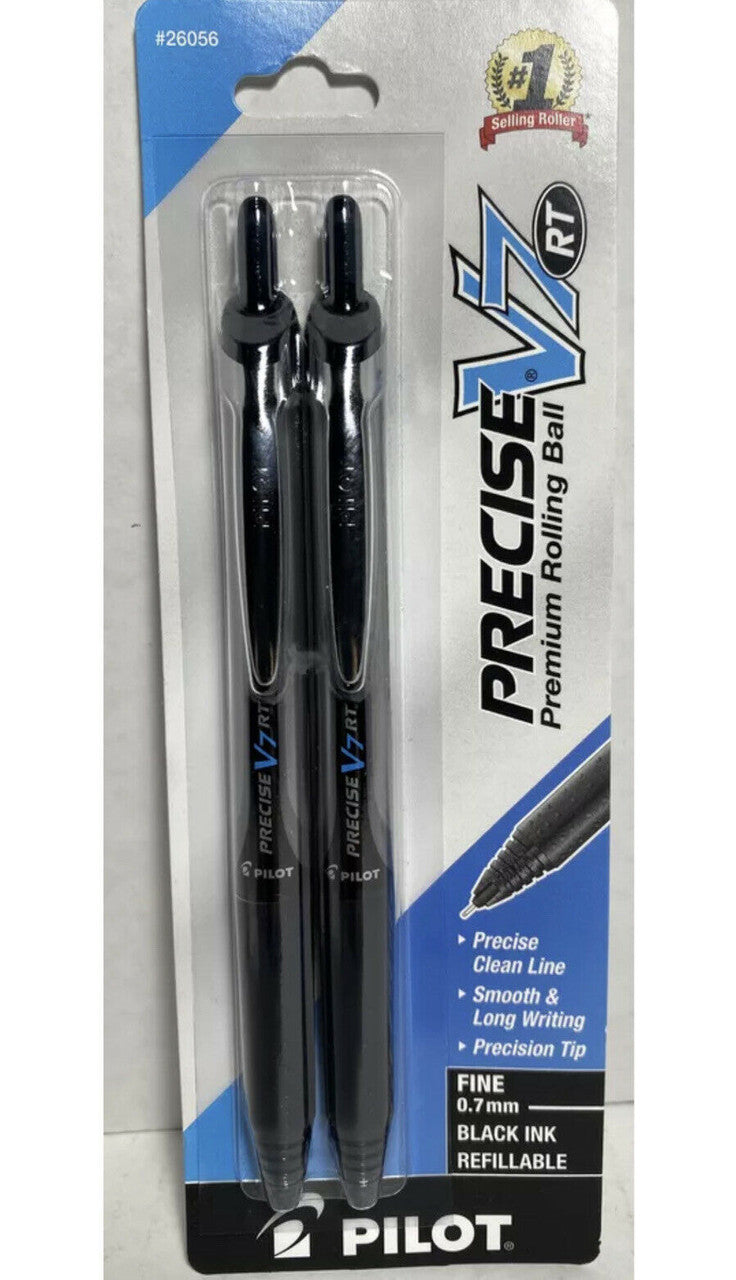 TWO (2) TWO PACKS PILOT PRECISE V5 ROLLING BALL PEN Fine 0.7mm