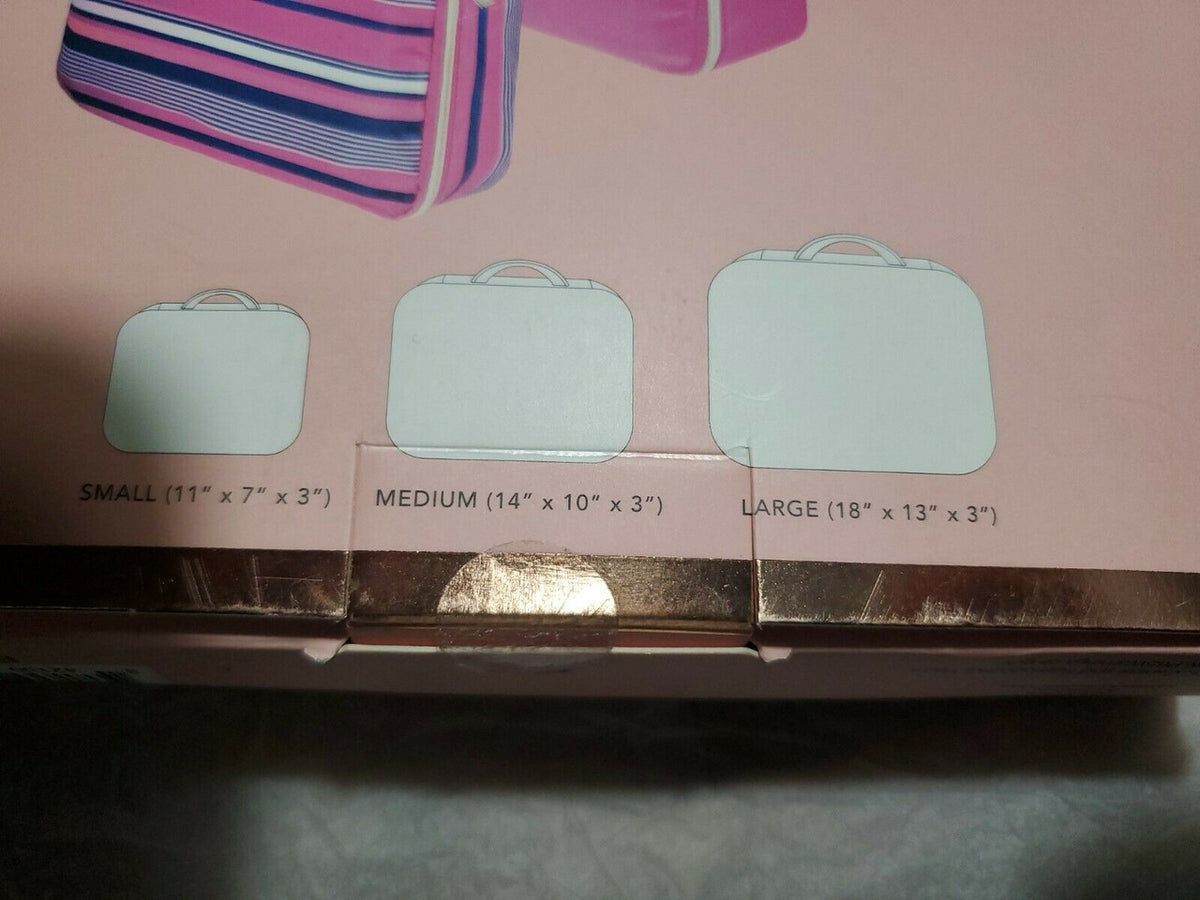 ELLEN TRACY 3-PC SET Travel Packing Cubes Bags