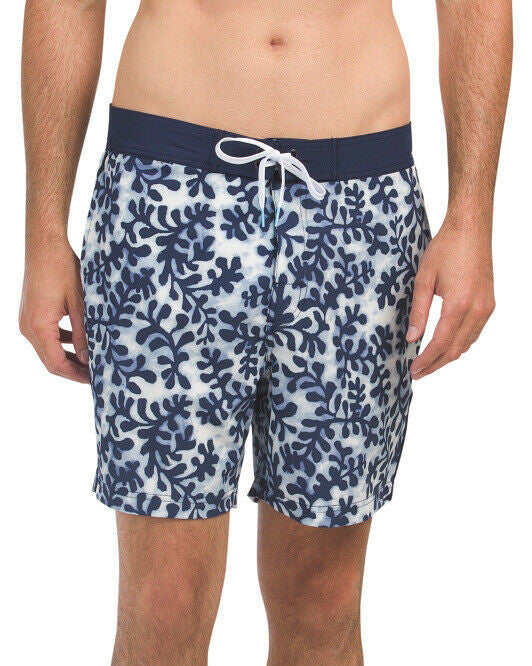 MICHAEL BASTIAN Seaweed, Ocean Camo Print Board Shorts M