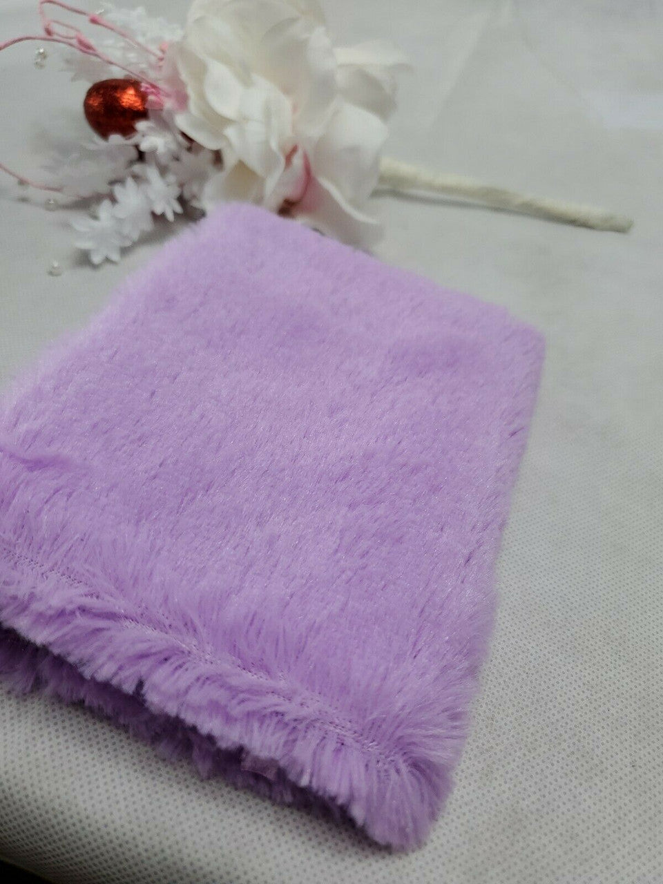 HAPPY GO FLUFFY Fur Puffy Rabbit Journal Kids Notebook Diary 6” Purple