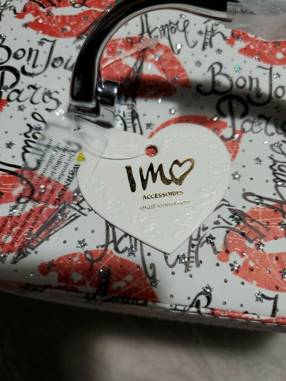 Bon Jour Paris Fashion Makeup Cosmetic Beauty Bag Travel Train Case LM