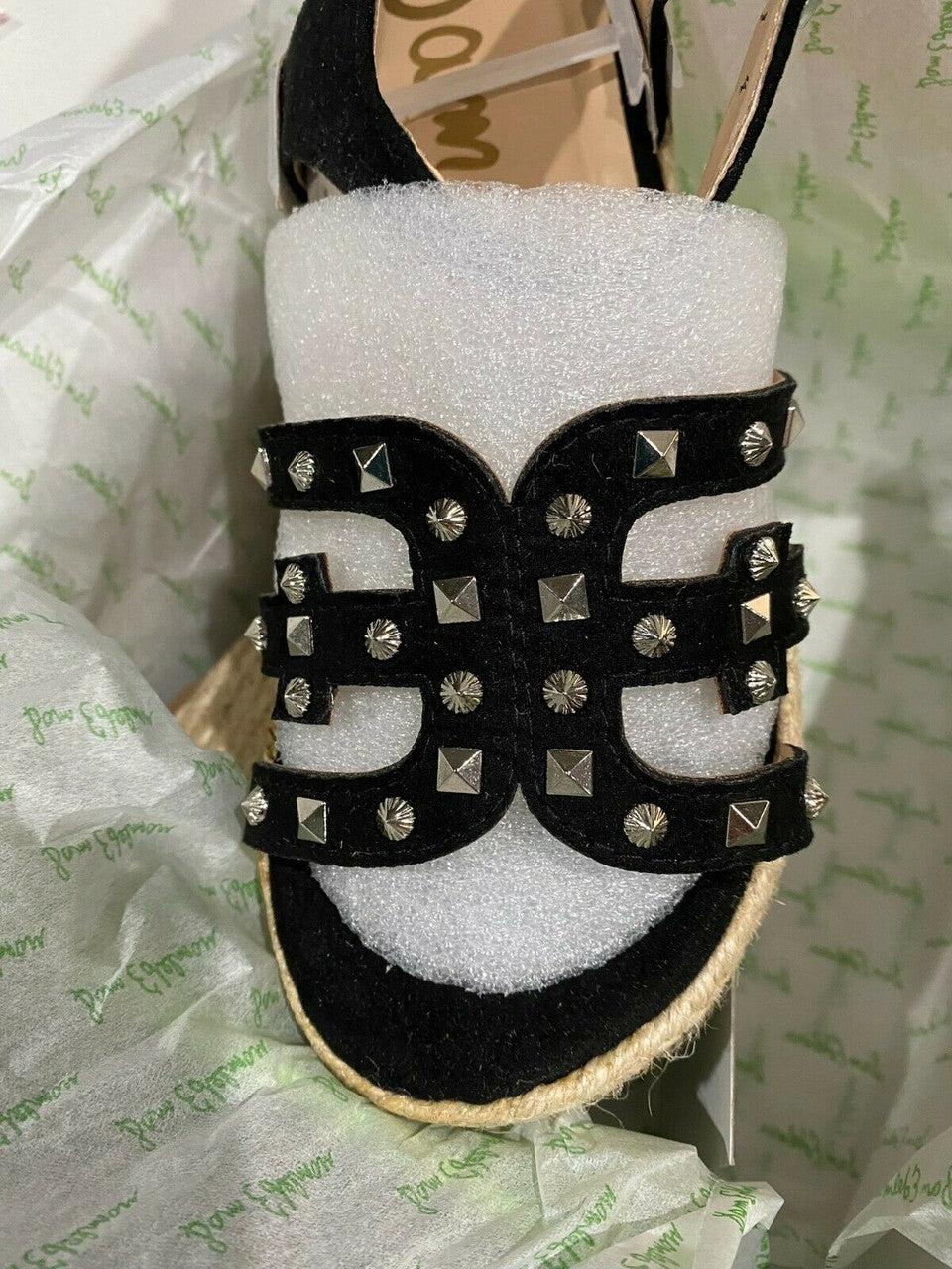 Sam Edelman Kids Girl's Elsie Eleanor Wedge Sandal Size 1 BLACK
