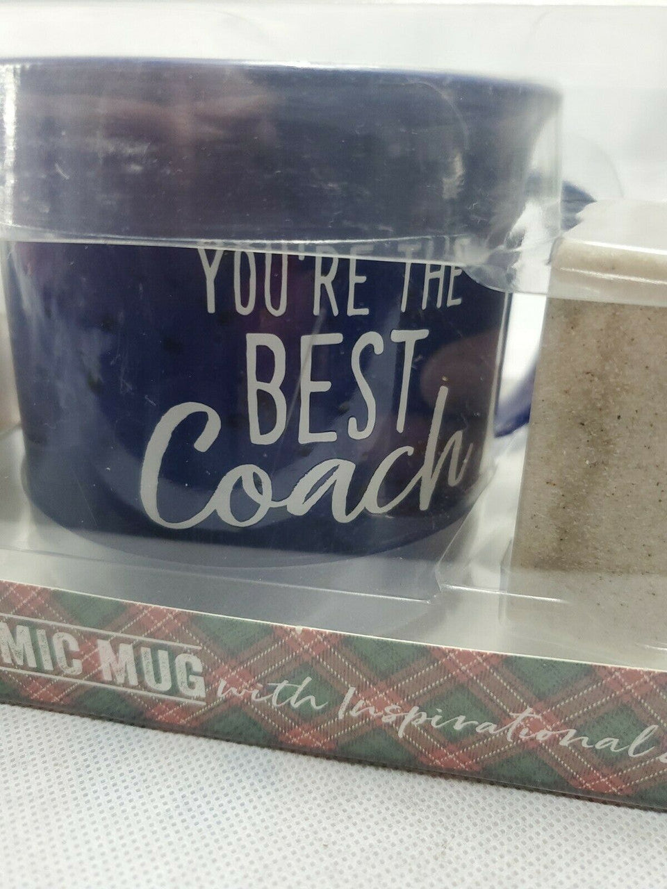 Lighthouse  gift set Ceramic mug decorating stone  YOU'RE THE BEST COACH