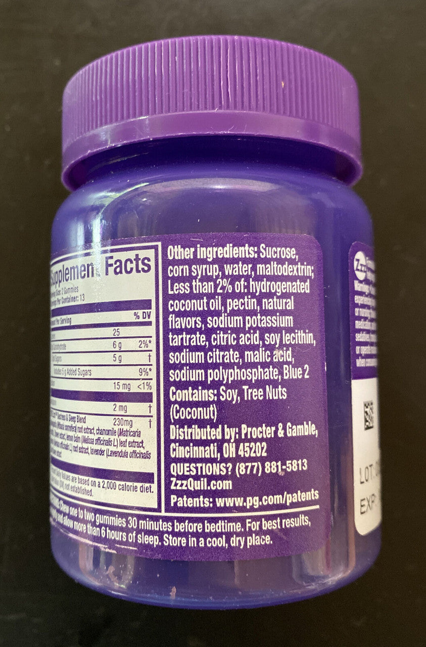 Vicks ZzzQuil Melatonin gummies 26ct