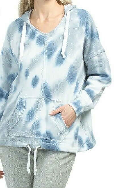OCEAN DRIVE Juniors Tie Bottom Tie Dye Hoodie S