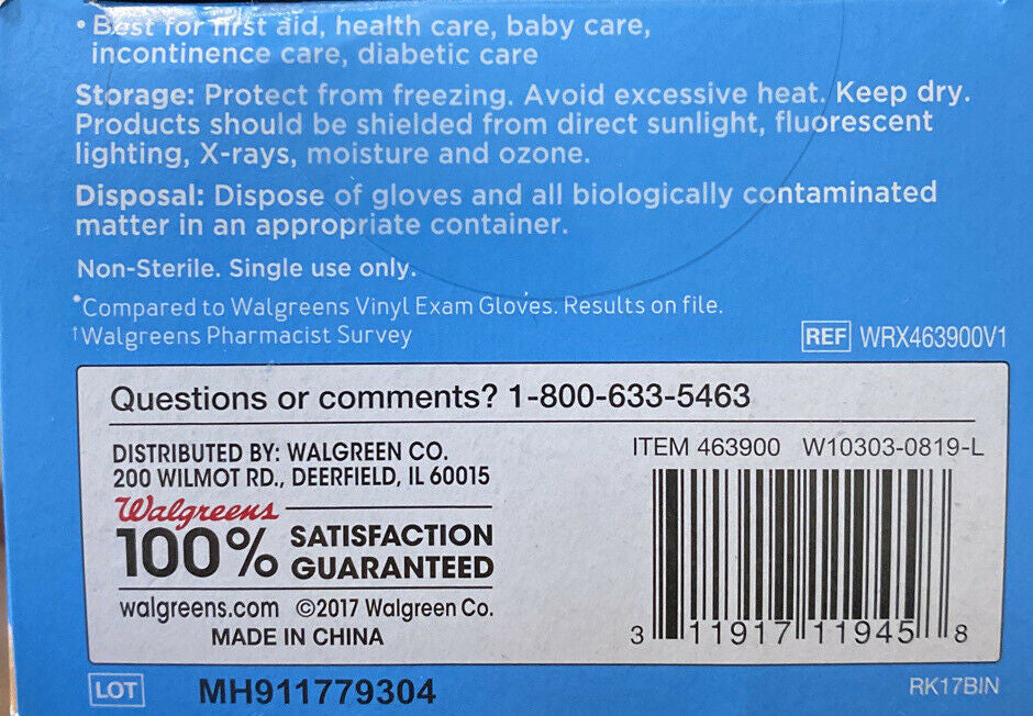 Walgreens Nitrile Exam Gloves Ultra Smooth Powder Free Medium 40 Count