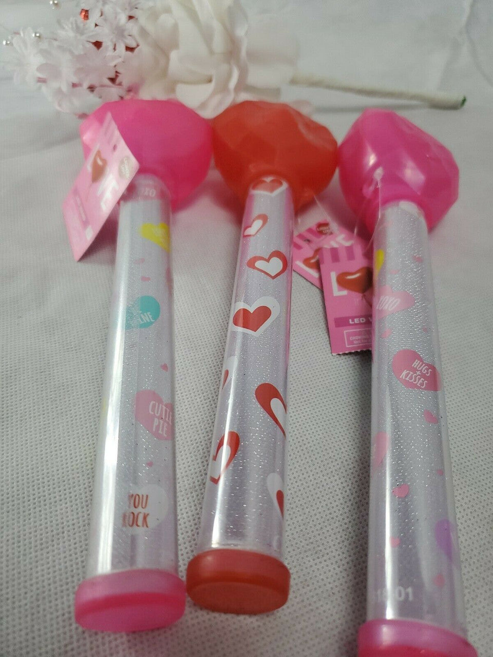 VALENTINE'S DAY In The Air LED WAND Lot of 3 wands 3+