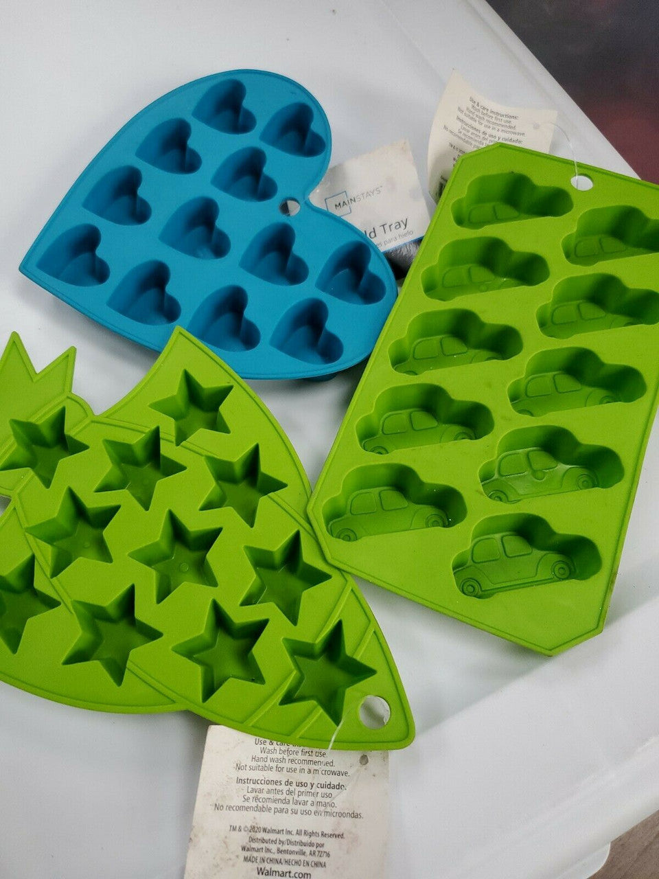 Silicone Mold Car Heart Star Shape candy Ice cube Trays Chocolate Treats lot (3)