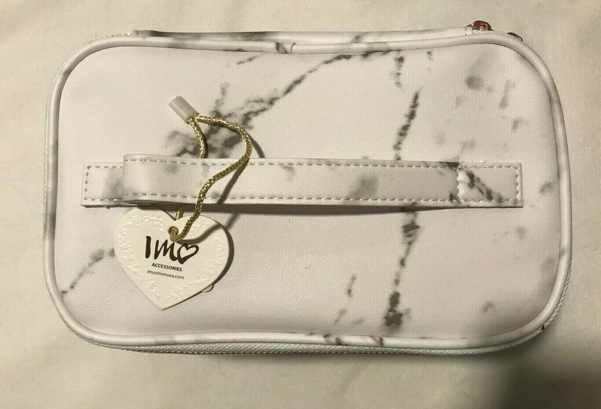 IMO Cosmetic Case Marble Makeup Travel Beauty Imoshionusa Handle