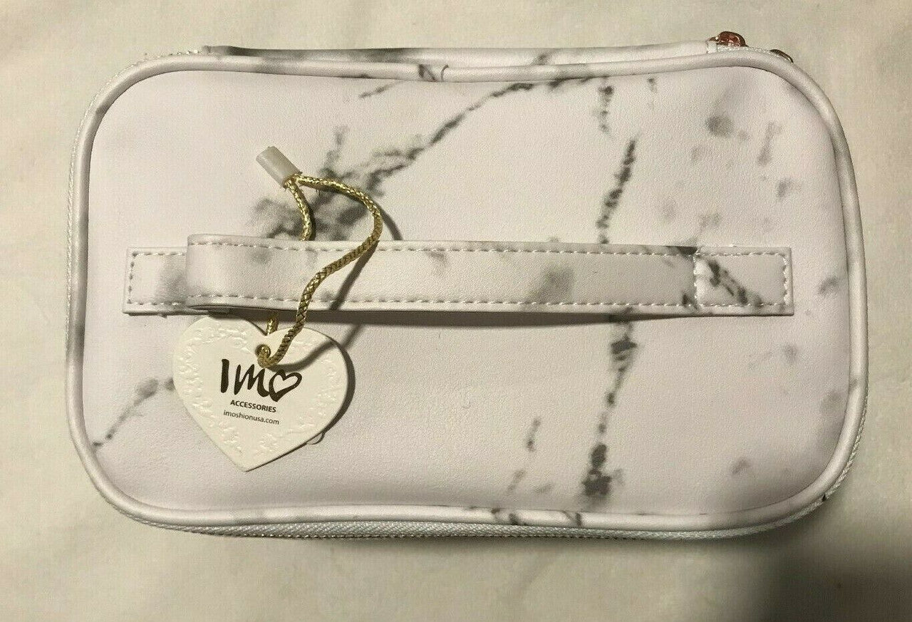 IMO Cosmetic Case Marble Makeup Travel Beauty Imoshionusa Handle