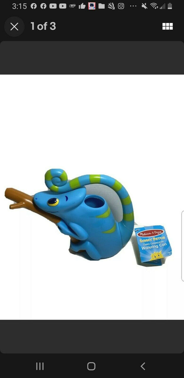 Toy Watering Can, Melissa & Doug Sunny Patch, Camo Chameleon -w11