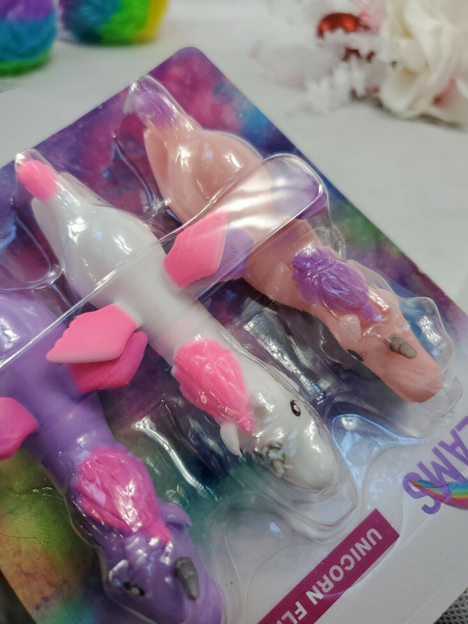 RAINBOW DREAMS FINGER UNICORNS Finger Puppets  3 Piece Set