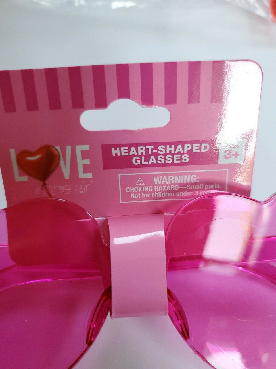 Heart Shape PINK  Novelty Glasses