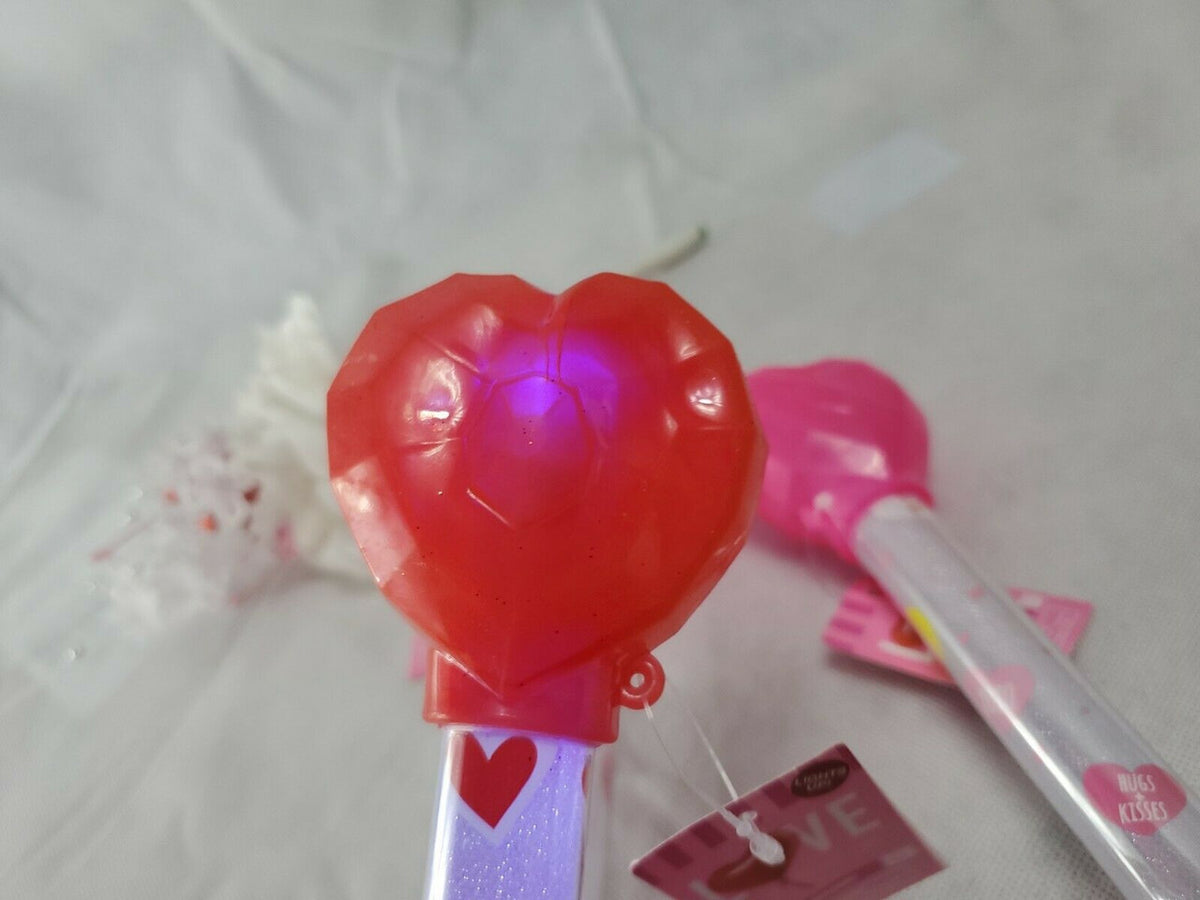 VALENTINE'S DAY In The Air LED WAND Lot of 3 wands 3+