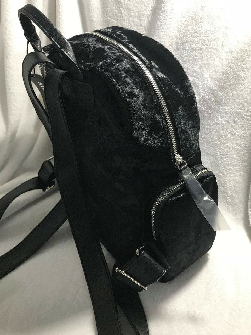 STEVE MADDEN Bfallon Backpack Black Velvet Sequin