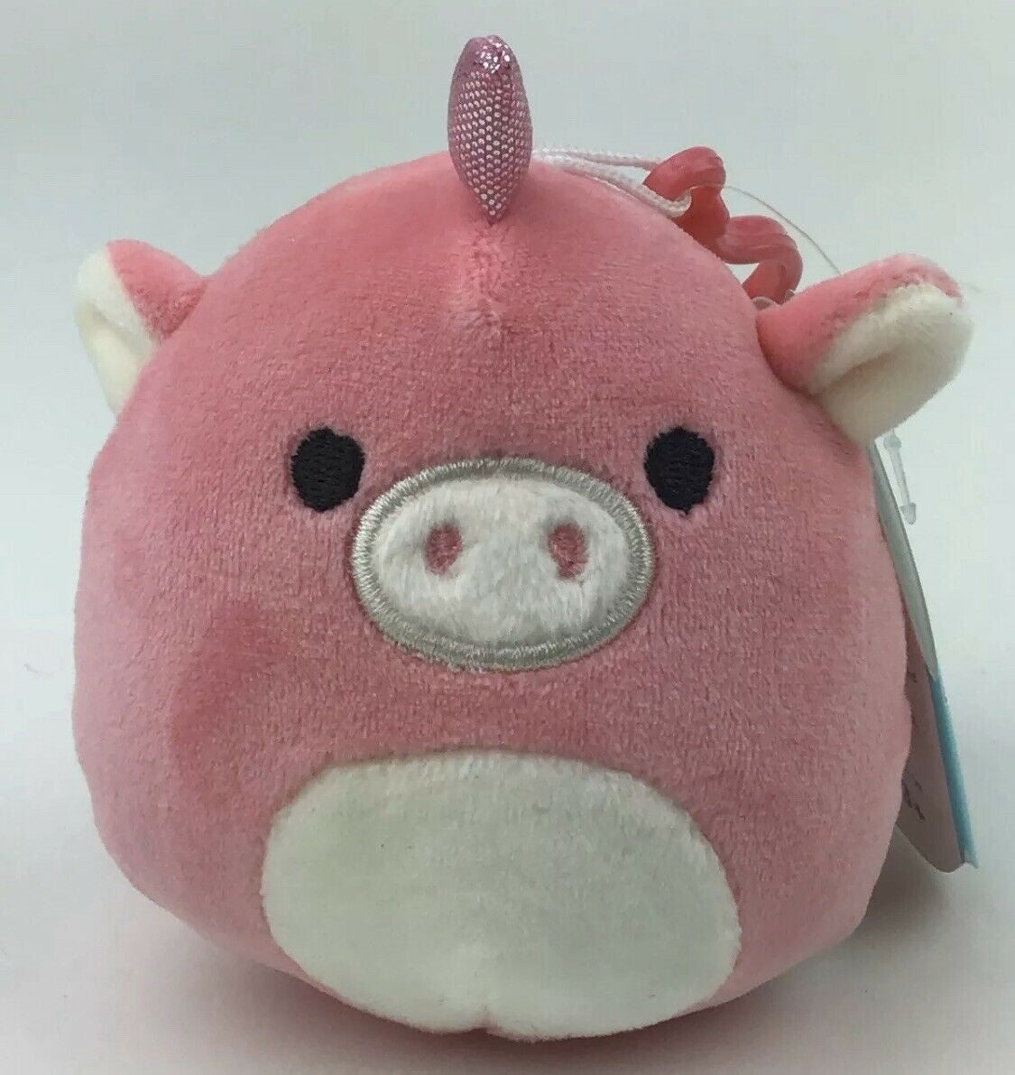 Squishmallows Zoe Pink Unicorn 3.5 Clip-on Soft Plush By Kellytoy