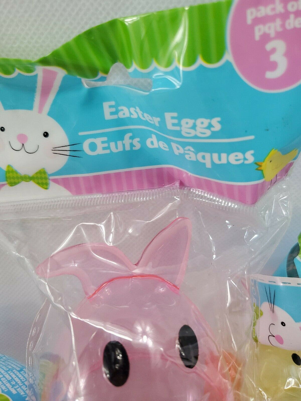 Easter Plastic Eggs Mix Fillable Easter Fun Eggs! Bunny Lot Of 4 packages