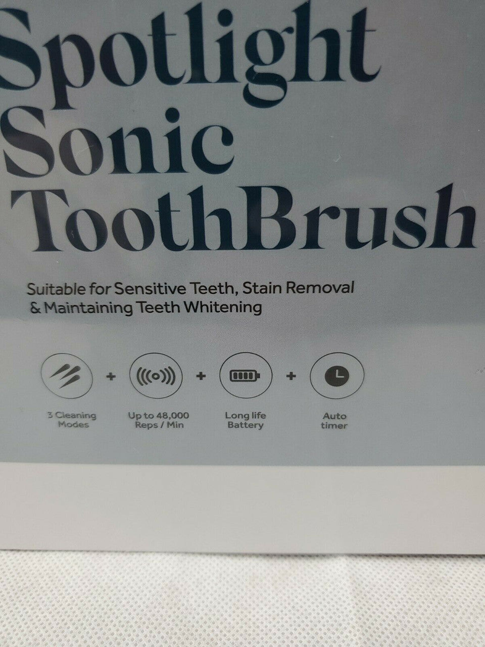 Spotlight Sonic Toothbrush 3 Mode W/ 3 Brush Heads And Case