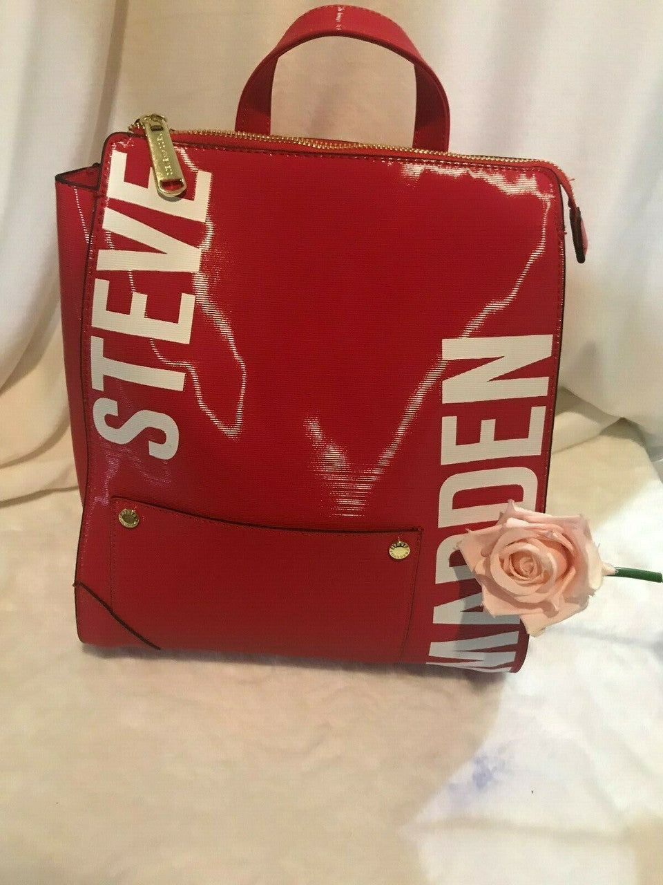 Steve Madden Red BHART Backpack w/ cardholder