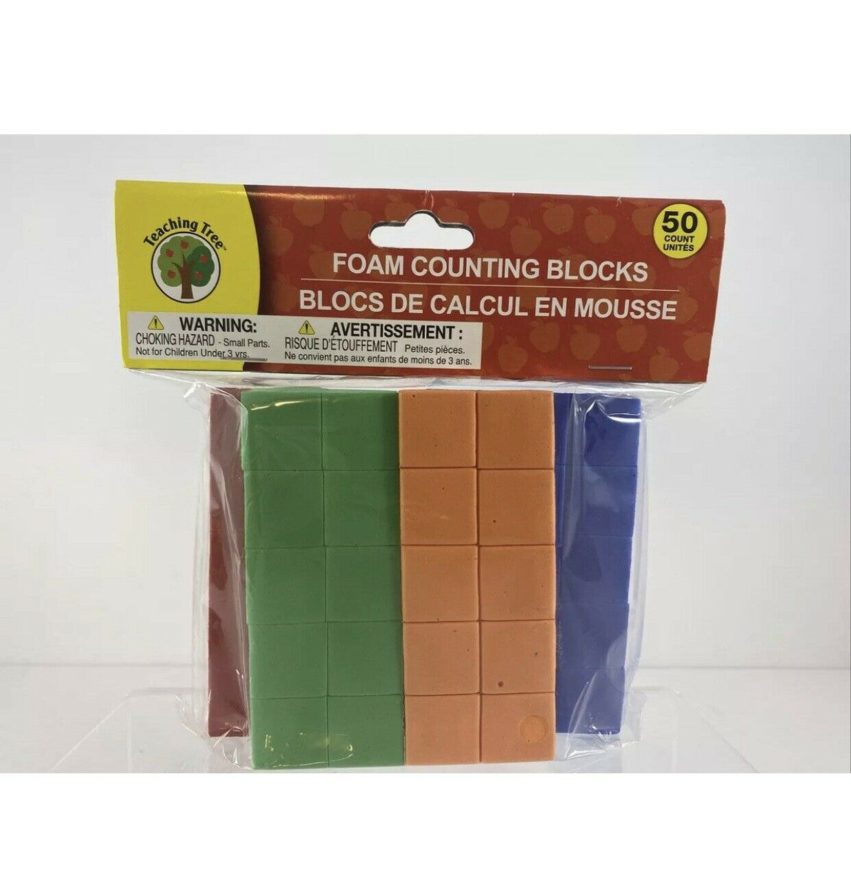 Teaching Tree MATH COUNTING BLOCKS 50 Count Blocks School Classroom Math