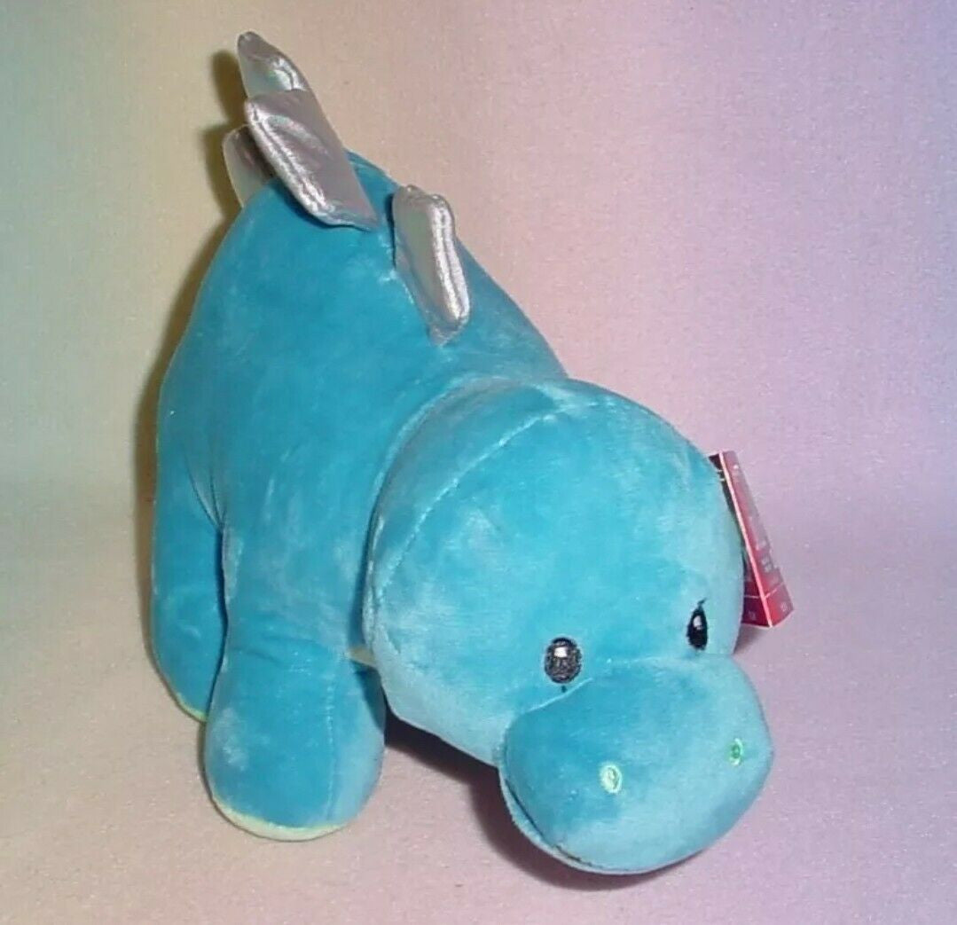 Dinosaur Stuffed Plush Blue Stegosaurus 11.5 Inches