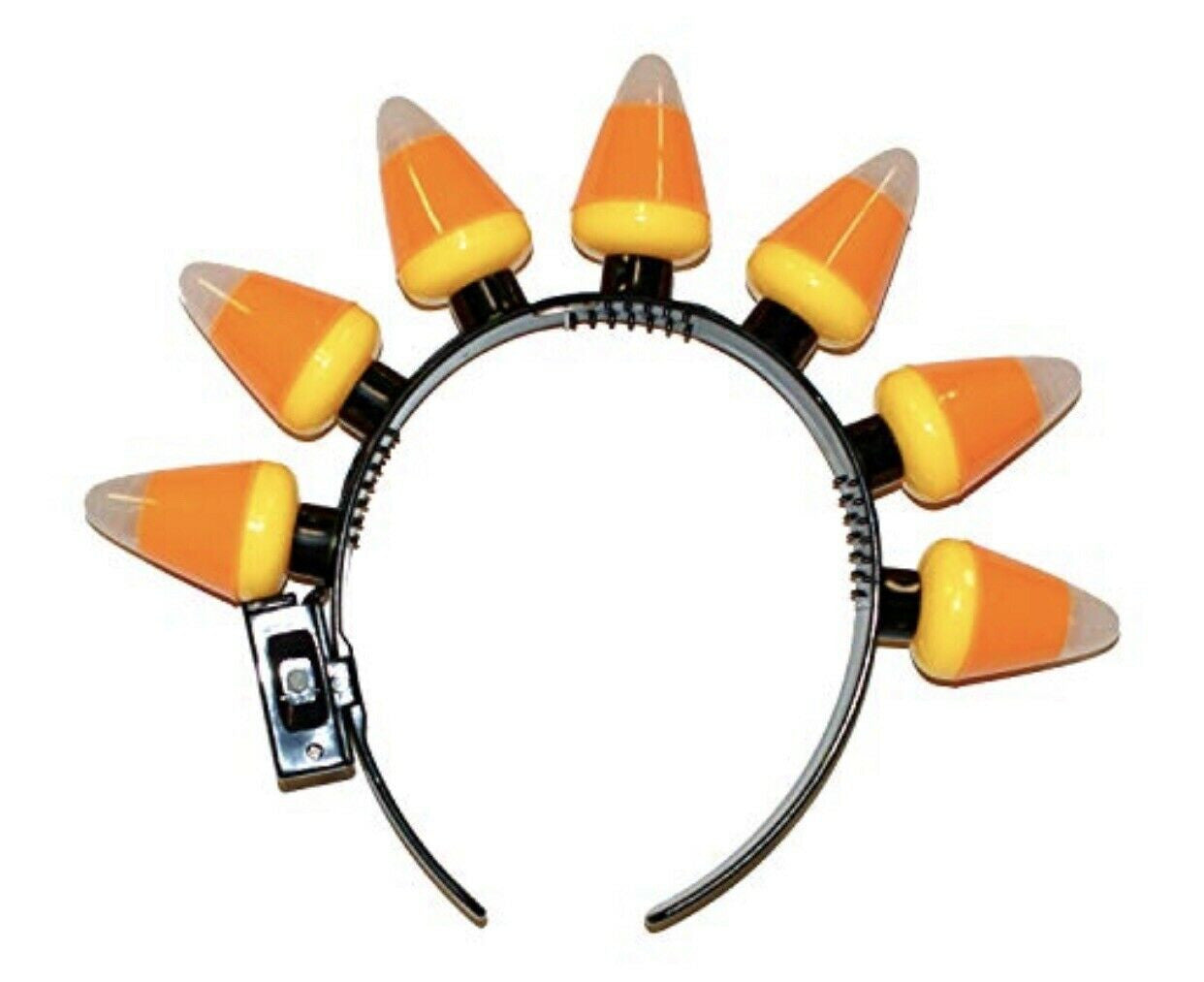Candy Corn Headband Halloween Costume Lights Up Flashing Party Light Accessory