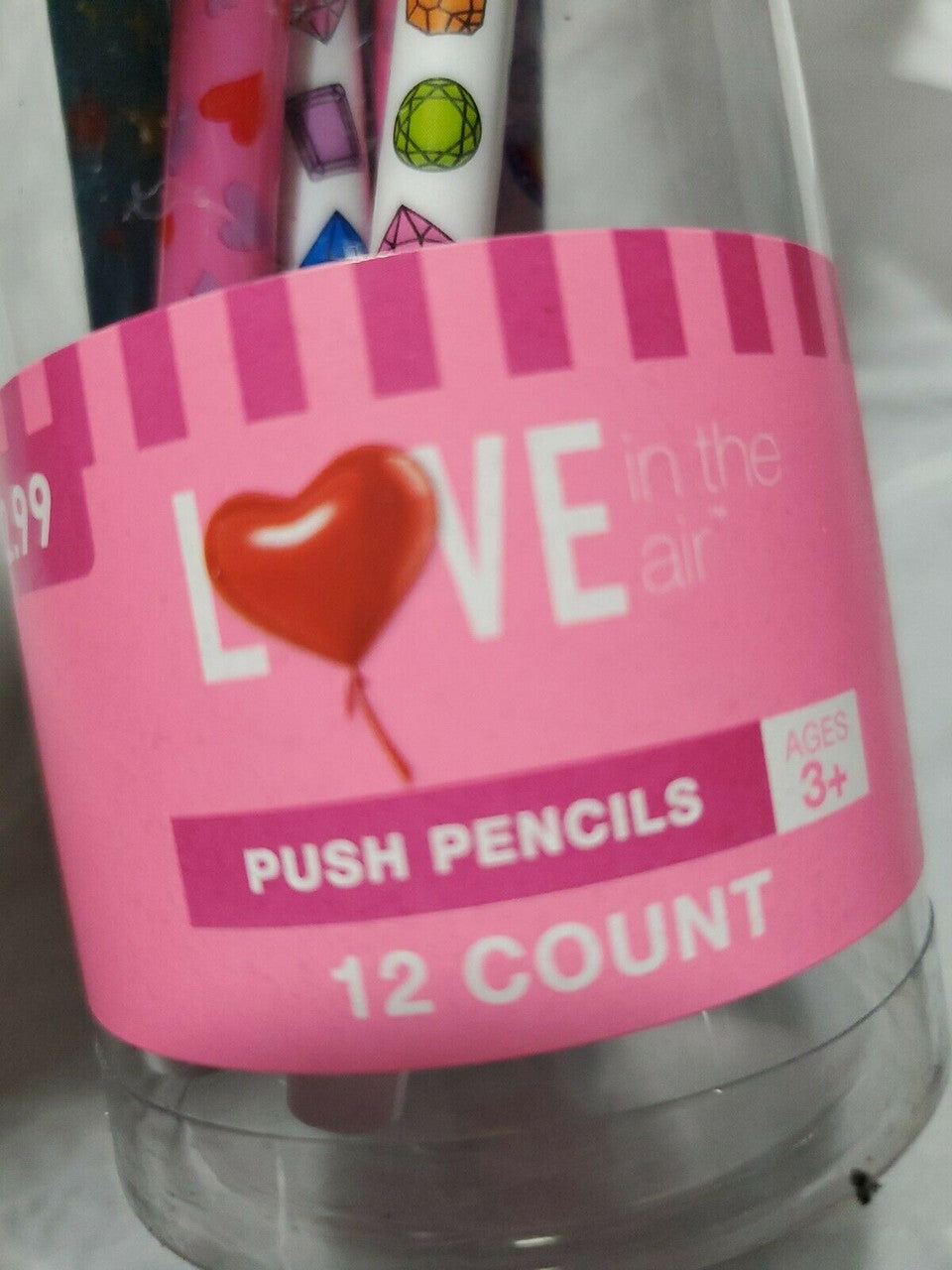Love In The Air Push Pencils  12 Ct-1