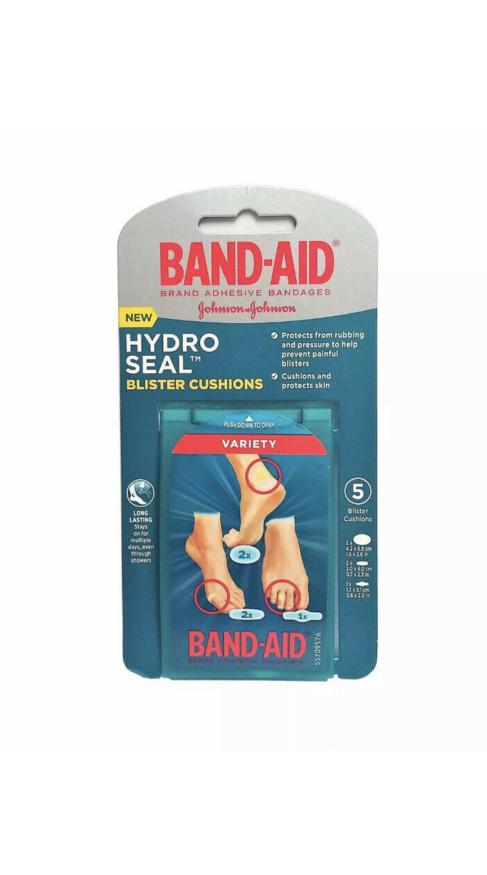 Band-Aid Hydro Seal, Assorted Blister Cushions, 5 Ct., 1 Pack Each, By Johnson A