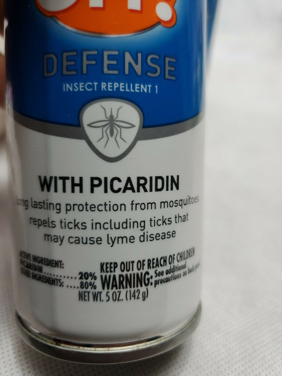 Lot of 3 OFF Defense Insect Repellent 1 with picaridin 5oz cans