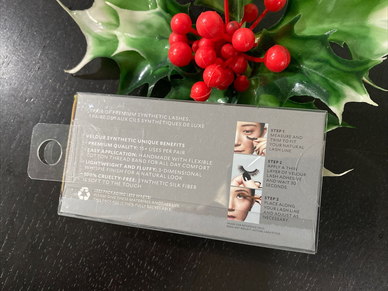 Velour Lashes 1 Pair 3-Dimensional  FLUFF N THICK Synthetic Premium
