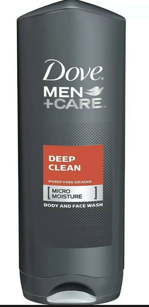 Dove Men + Care Deep Clean Purifying Grains Body And Face Wash 18 Fl OZ